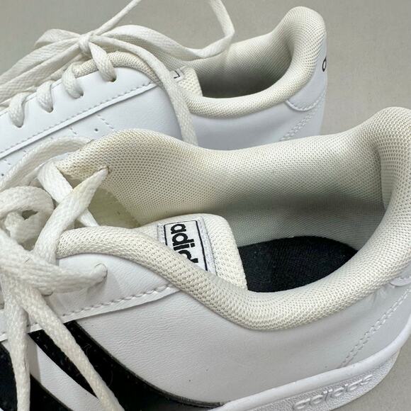 Adidas Grand Court Sneakers in Cloud White / Core Black Men's Size 8 - Picture 5 of 16